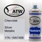 Preview: Chevrolet, Silver Metallic, 17A / WA7468: 400ml Sprühdose, von ATW Autoteile West.